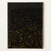 Chic Black Gold Parties scintillant 2024 hebdomada (Dos)