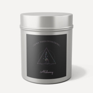 Chic Black Holographique Étiquette d'intention bou