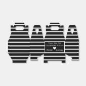 Chic Black Personalized Weddenbox Bedankdoosjes (Uitgevouwen)