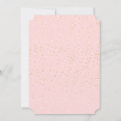 Chic Black Pink & Gold Balloon uitnodiging van afg (Achterkant)