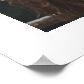 Chic Black Script Photo Weduwwelkomstteken Poster (Hoek)