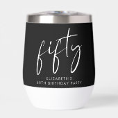 Chic Black White 50e fête d'anniversaire (Avant)