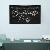 Chic Black White Bachelorette Party Custom Spandoek (Beurs)