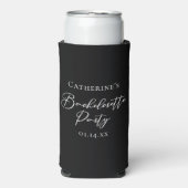 Chic Black White Bachelorette Party Favor (Seltzer Voorkant)