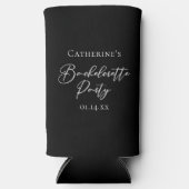 Chic Black White Bachelorette Party Favor (Voorkant)