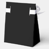 Chic Black White Customized Bachelorette Party Bedankdoosjes (Achterkant)