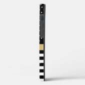 Chic Black & White Patronen Case-Mate iPhone Case (Achterkant / Links)