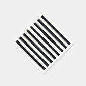 Chic Black & White Stripes Servet (Hoek)