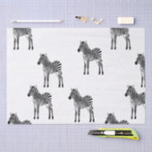 Chic Black White Zebra's Tissuepapier (Craft)