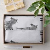 Chic Black White Zebra's Tissuepapier (Geschenk)