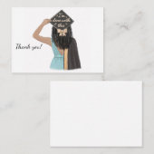 Chic Black Woman College - Cartes de diplômes (Devant / Derrière)