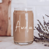 Chic blanc Calligraphie Script Monogramme