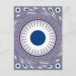 Chic-blauw Briefkaart