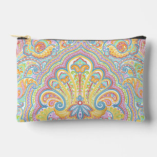 Chic Blauw Roze Paars Oranje Paisley Patroon Etui