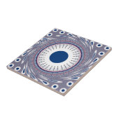 Chic-blauw Tegeltje (Zijkant)