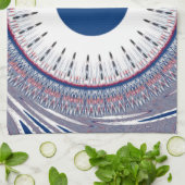 Chic-blauw Theedoek (Gevouwen)