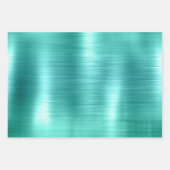 Chic Blauwgroen Copper Boho Inpakpapier Vel (Voorkant 3)