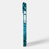 chic blauwgroen turquoise alligator print aqua bla Case-Mate iPhone case (Achterkant / Links)