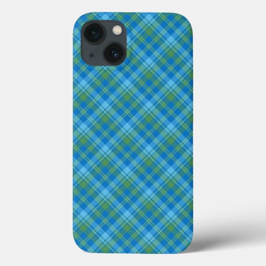 Chic Bleu Matin Gloire Plaid coque ipad-Mate Coque (Verso)