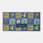 Chic Bleu turquoise Sicilien agrumes méditerranéen (Recto)