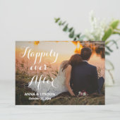 Chic bloeien | Nog lang en gelukkig na de trouwfot Aankondiging (Staand voorkant)