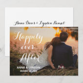 Chic bloeien | Nog lang en gelukkig na de trouwfot Aankondiging (Voorkant / Achterkant)