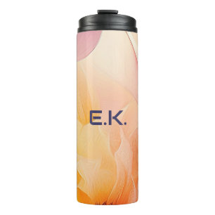 Chic Bloemige Aquarel Thermosbeker