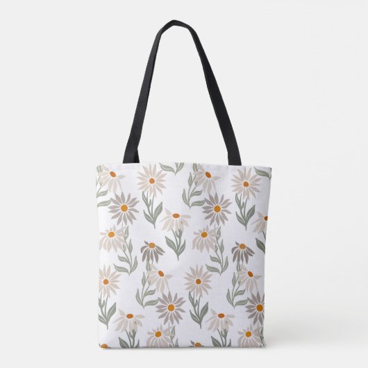 Chic Bloom Canvas tas (Achterkant)