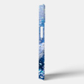 Chic Blue Agate w/Opalescent Sparkles Case-Mate iPhone Case (Achterkant / Rechts)