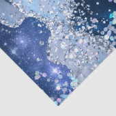 Chic Blue Agate w/Opalescent Sparkles Tissuepapier (Detail)