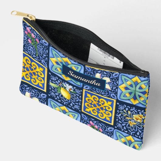 Chic Blue blauwgroen Siciliaanse citrus Mediterraa Etui (Open)