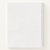 Chic Blue Butterfly-monogram Notitieboek (Achterkant)