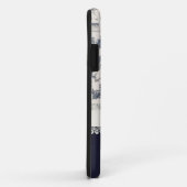 Chic Blue & Cream French Toiles Custom Case-Mate iPhone Case (Achterkant/rechts)