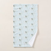 Chic Blue Dragonflies Dream (Serviette à main)