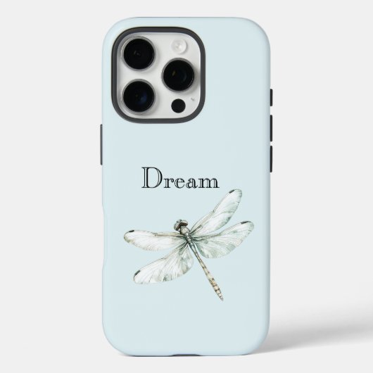 Chic Blue Dragonfly Dream Case-Mate iPhone Case (Achterkant)