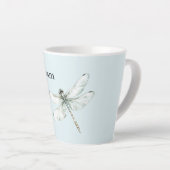 Chic Blue Dragonfly Dream Latte Mok (Rechterhoek)