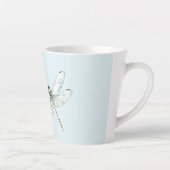 Chic Blue Dragonfly Dream Latte Mok (Rechts)