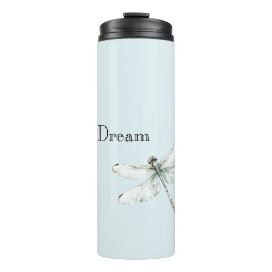 Chic Blue Dragonfly Dream Thermosbeker (Voorkant)