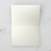 Chic Blue en Ivory Hand getrokken Zwaan Dank u Bedankkaart (Binnen)