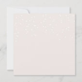 Chic Blue Floral Greenery Wedding Save the Date (Achterkant)