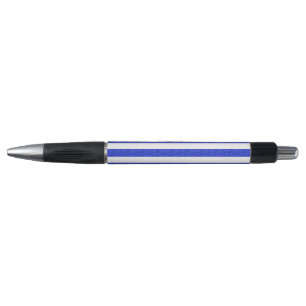 Chic Blue geometrische strepen Pen