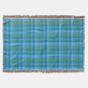 Chic Blue Morning Glory Pset Throw Blanket Deken