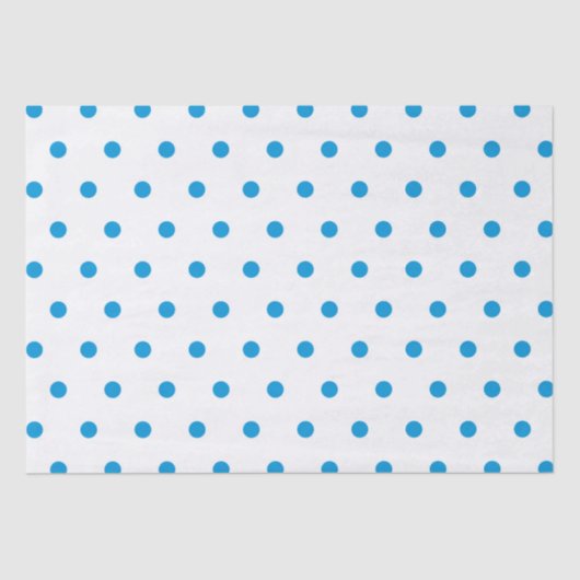 Chic Blue Polka-puntenpapier Tissuepapier (Voorkant)