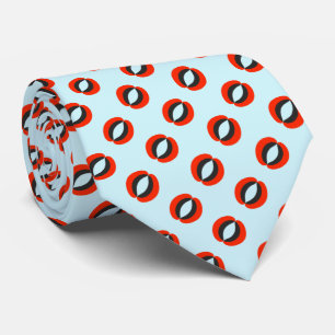 Chic Blue Red Black Patroon Stropdas
