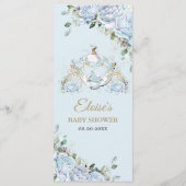 Chic  Blue Rozen Princess Carriage Menu (Achterkant)