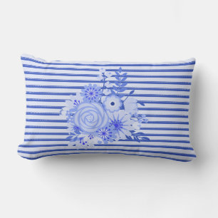 Chic Blue Stripes Sierkussen Kussen