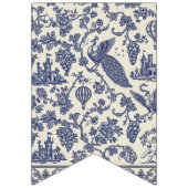 Chic Blue & White Fantasy Halloween Vlaggetjes (Tweede vlag)