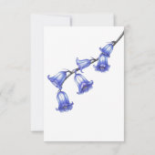 Chic Bluebell Flower Merci (Dos)