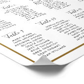 Chic Blush Floral Flowers Mariage Tableau de siège (Coin)