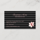 Chic Blush Magnolias Visitekaartje (Achterkant)